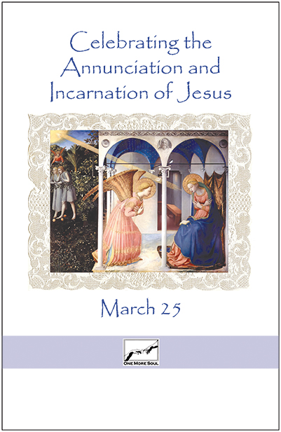 A simple and very effective guide for celebrating the Annunciation and Incarnation of the Lord.